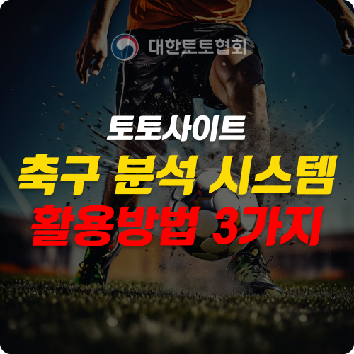 토토사이트 축구 분석 시스템 이해를 위한 방법과 노하우 3가지